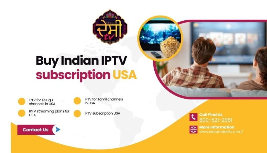 Buy Indian IPTV subscription USA
